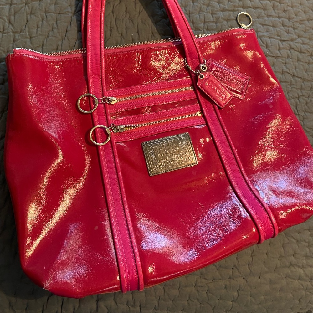 Hot pink Coach Poppy bag. Gently loved! 💕💕